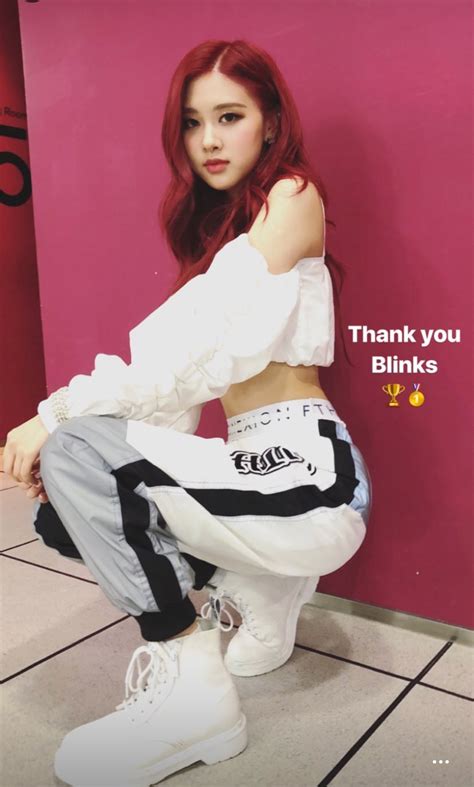 Blackpink Rose Instagram Story Roses Are Rosie White Outfit