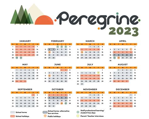 School Calendar Peregrine School