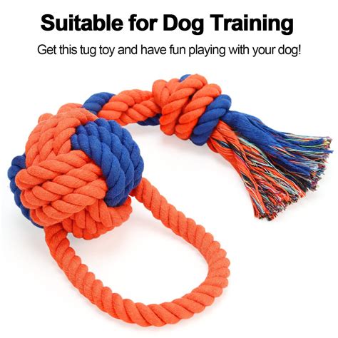 Tug Rope For Large Dogs Dog Chew Rope For Aggressive Chewers 2knot