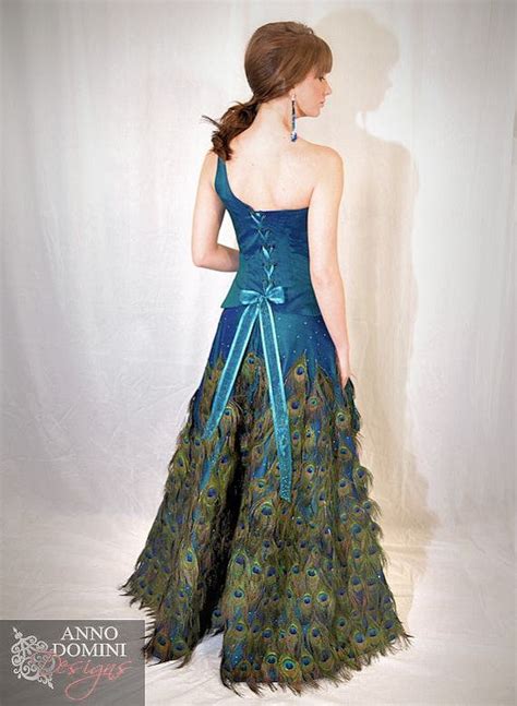 Peacock Feather Gown Red Carpet Showpiece By Annodominidesigns 299900