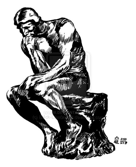 The Thinker Sketch At PaintingValley Explore Collection Of The