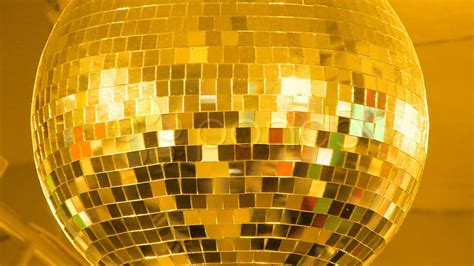 Disco Ball Gold Stock Footage Youtube
