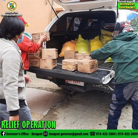 Relief Operation Province Of Benguet