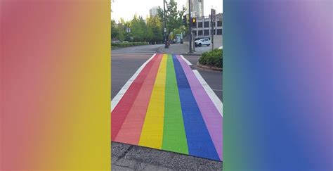 Surrey Unveils New Rainbow Crosswalk Celebrating The Lgbtq Community Photos Urbanized