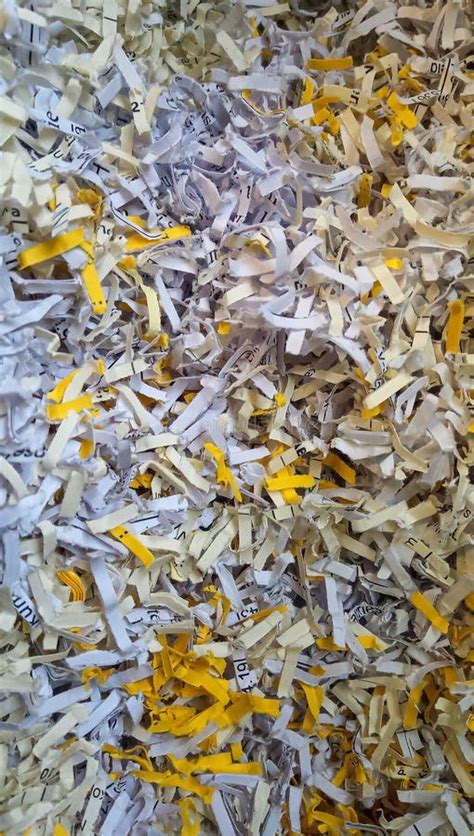 Close Up Of Shredded Paper From A Paper Shredder Paper Trimmings Waste