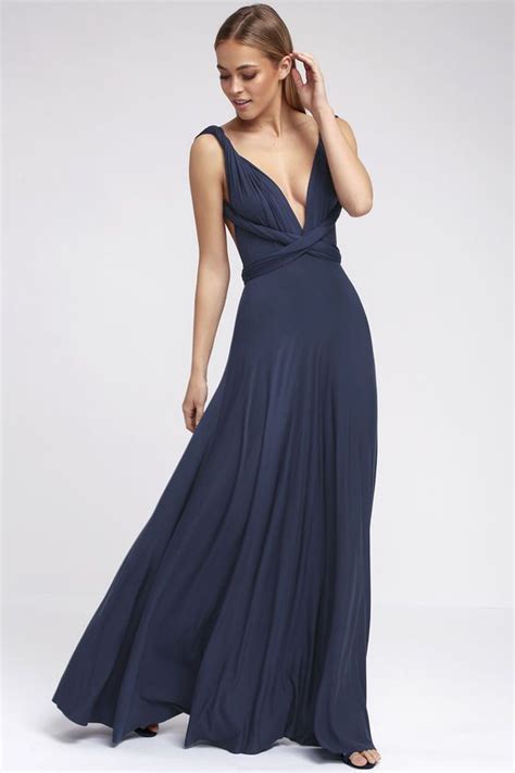 Tricks Of The Trade Navy Blue Maxi Dress 11 Pretty Bridesmaid Dresses