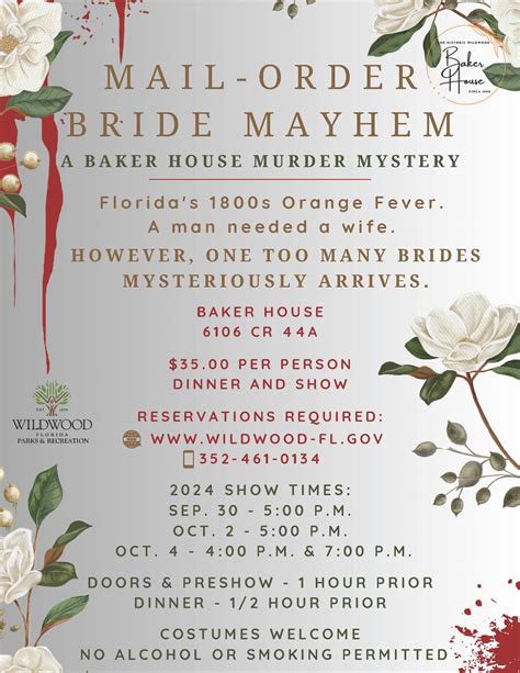 Murder Mystery Mail-Order Bride Mayhem | Wildwood Florida