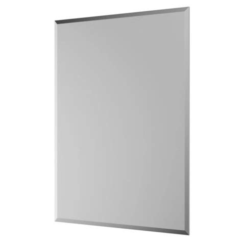 Frameless Wall Mounted Bathroom Mirror Bevelled Edge With Wall Fixings Fairmont Ebay