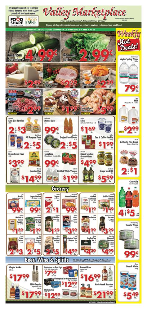 Valley Marketplace Weekly Ad Flyer January 20 To January 26 2021