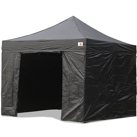 10 x 10 space you are responsible for our own: AbcCanopy 10x10 Deluxe Black Ez Pop Up Canopy Package ...