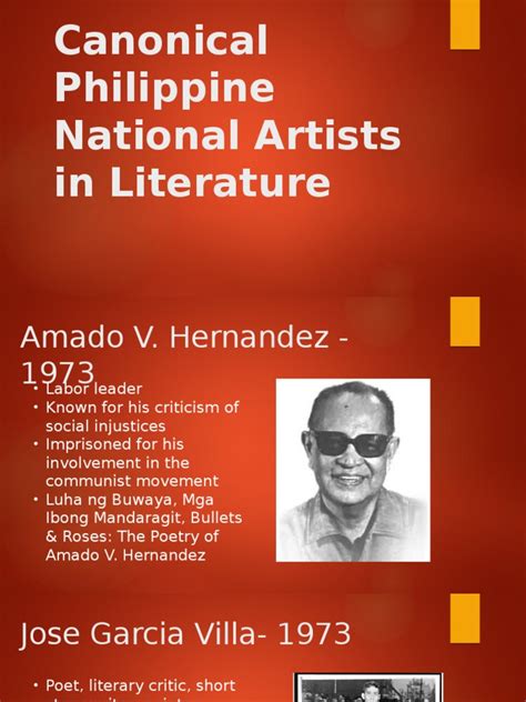 Canonical Philippine National Artists In Literature Pdf Works Writing