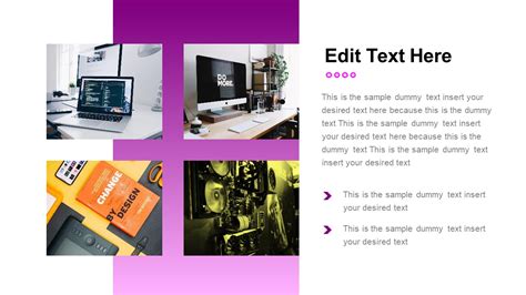 Creative Purple Powerpoint Template Slidemodel