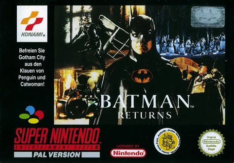 Batman Returns 1993 Snes Box Cover Art Mobygames