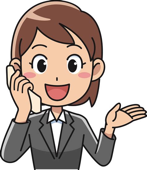 Clipart Gambar Orang Telepon Kartun Png Download Full Size