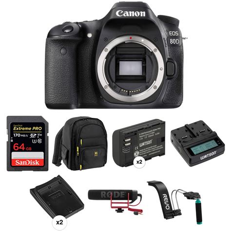 Canon Eos 80d Dslr Camera Video Kit Bandh Photo Video