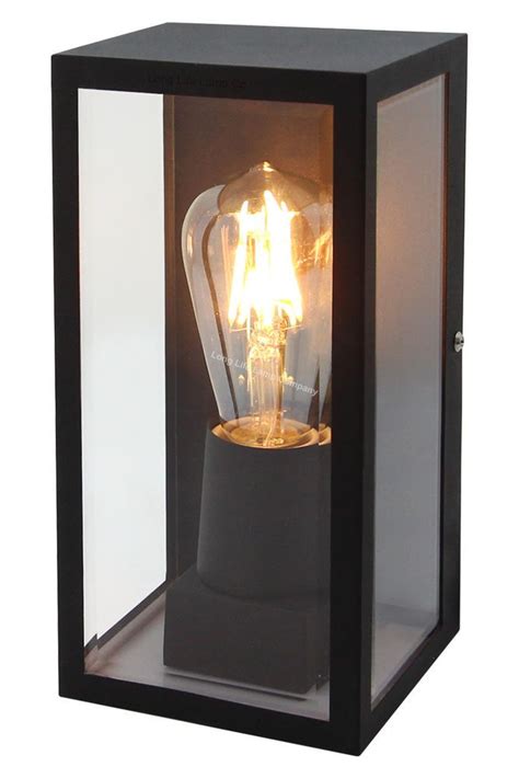 Get huge savings on wall sconces. Details about Rectangular Glass Outdoor Wall Light Black ...