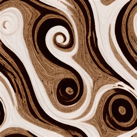 Brown And White Swirls Pattern · Creative Fabrica
