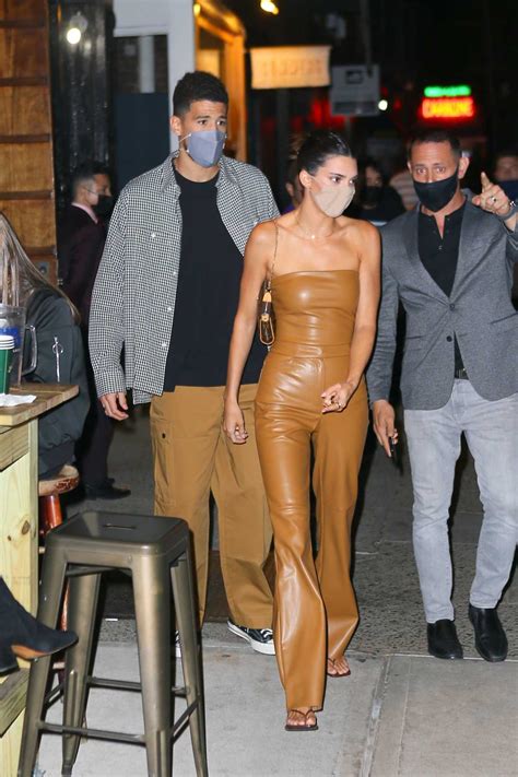 1 june onwards petaling jaya: Kendall Jenner in a Tan Leather Outfit Leaves Carbone in ...