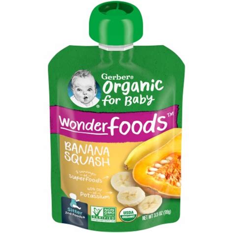 Gerber® Organic 2nd Foods Banana Squash Stage 2 Baby Food 35 Oz