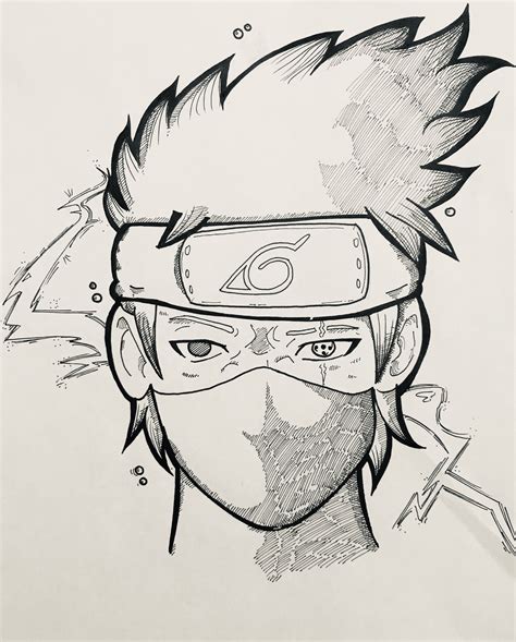 Ashley Celestin Kakashi Sketch Kakashi Hatake Naruto Shippuden Anime