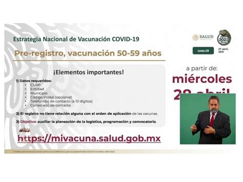 Mayores de 50 recibirán dosis en municipios de puebla. Personas de 50 a 59 años recibirán vacuna contra COVID-19 ...