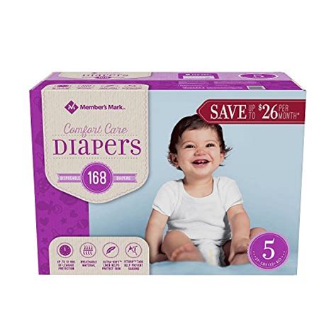 Check spelling or type a new query. "members Mark Comfort Care Baby Diapers, Newborn Up To 10 ...