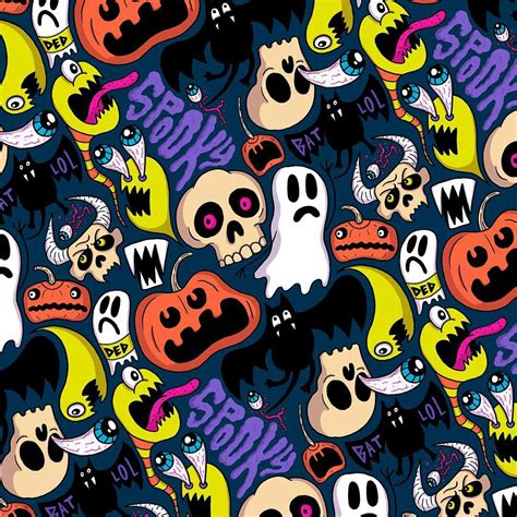 Pin By Judy 🌸 Aviles On Halloween Wallpaper Pattern Art Halloween Wallpaper Halloween Patterns