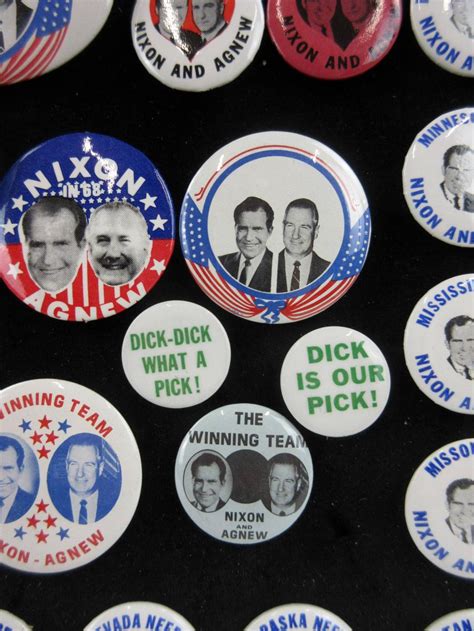 Lot Richard Nixon Campaign Pinbacks And Memorabilia 110 Pcs