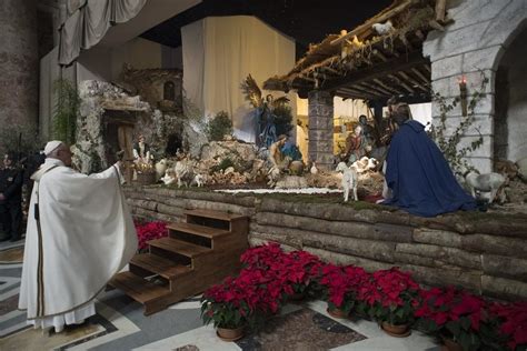 pope francis nativity scenes show a domestic gospel catholic news agency
