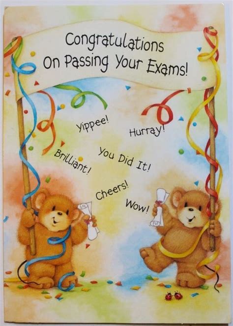 Congratulations On Passing Your Exams Card And Envelope Celebration Brand New Exam Wishes