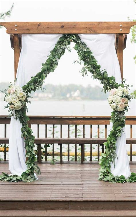 8 Stunning Greenery Wedding Arches And Wedding Altar