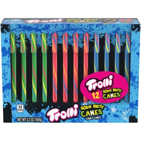 Trolli Holiday Sour Brite Candy Canes 12 Ct 53 Oz Kroger