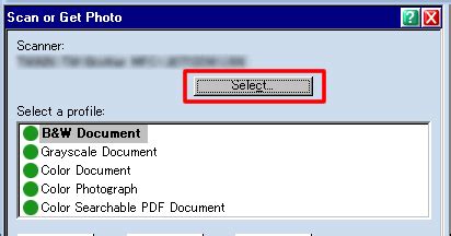 Service manual, basic user's manual, advanced user's manual, quick start manual. Scan a document into PaperPort™ using the TWAIN driver ...
