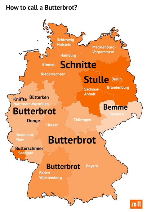 Ich (du hast, du hast, du hast, du hast) ich will dich nie. Bemme, Schnitte, Stulle: So viele Namen hat das Butterbrot › ze.tt