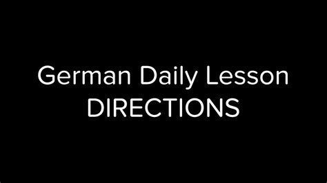 Easy German For Beginners Asking For Directions Youtube