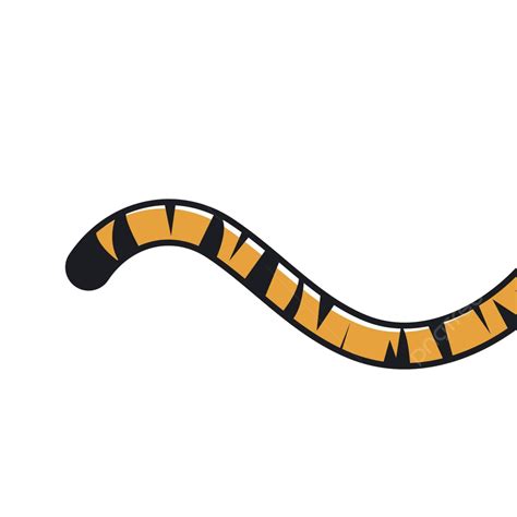 Tiger Tail Icon Vector Illustration Design Mammal Paw Scratch Vector
