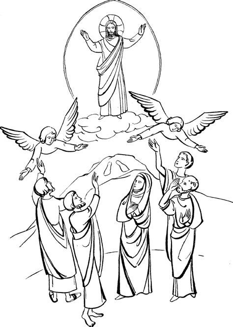 Ascensione Di Gesù 16 829×1163 Jesus Coloring Pages Ascension