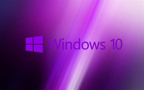 Windows 10 Wallpaper Purple With Original Logo Hd Wallpapers