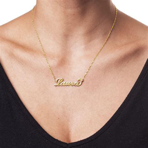carrie style personalized 14k gold name necklace israelblessing