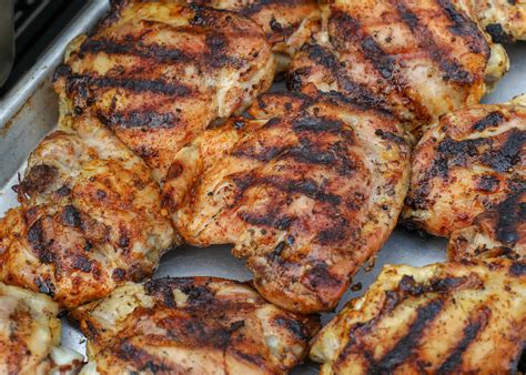 You want a very hot grill, so if you're using coals, you probably need to light them about. How To Grill Chicken Thighs | Barefeet in the Kitchen