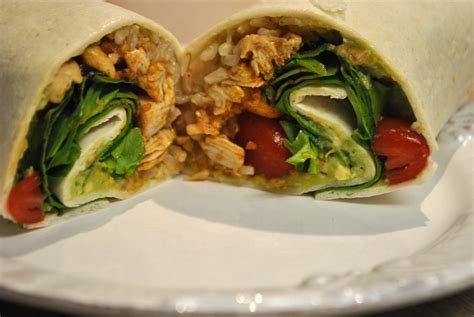 Healthy Chicken Burrito Wrap