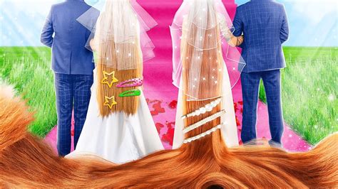 Невеста с мега длинными волосами Vs невеста с длинными волосами Youtube