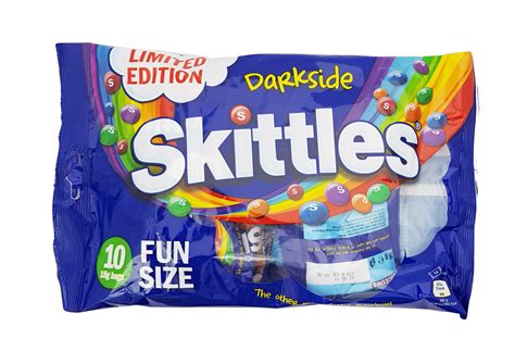Skittles Limited Edition Darkside Fun Size 10 X 18g Piece Of Uk