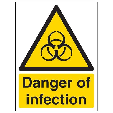 Danger Of Infection Portrait Safety Signs 4 Less
