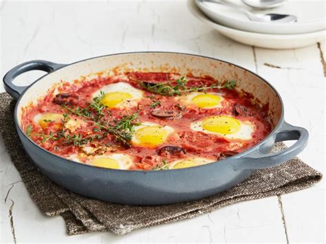 Poached Eggs In Tomato Sauce Recipe Food Network Kitchen Food Network