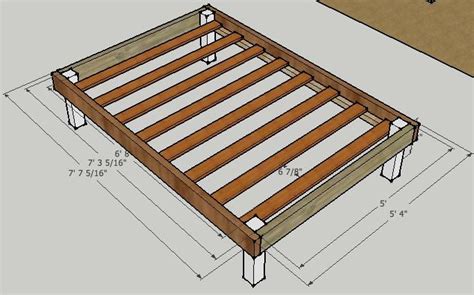How To Make Simple Bed Frame Plans On Your Own Free Diy Furniture