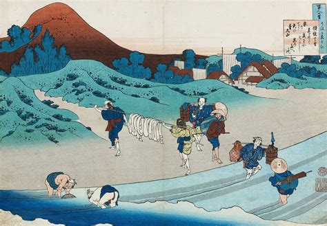 Katsushika Hokusai 1760 1849 Poem By Jito Tenno Empress Jito Edo