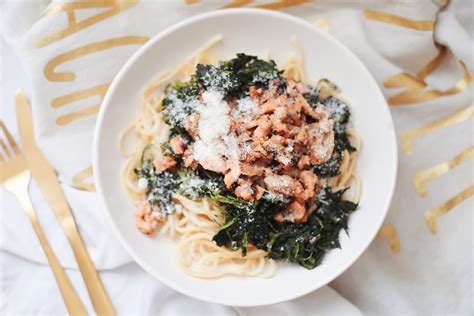 Pâtes au Saumon et aux Epinards Allégées
