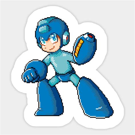 Pixelart Megaman Megaman Sticker Teepublic