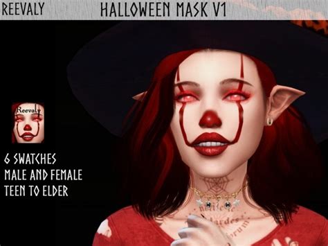 Halloween Mask V1 By Reevaly At Tsr Sims 4 Updates